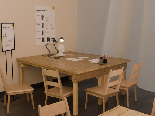 Render of one of the stations.