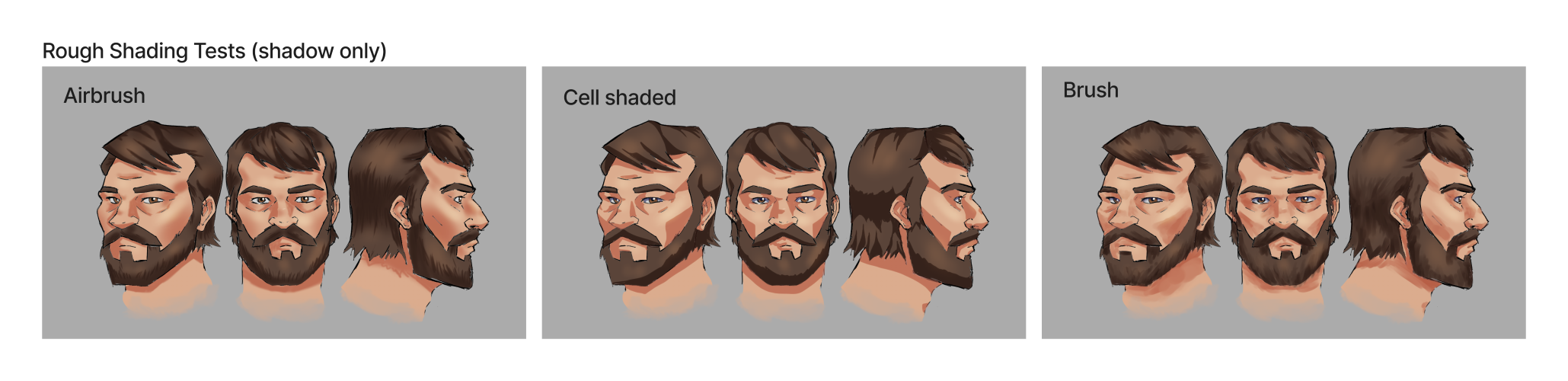 Character Shading Tests on main character