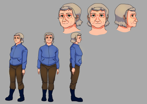 Final Character Design of the Character of Luis' Mother.