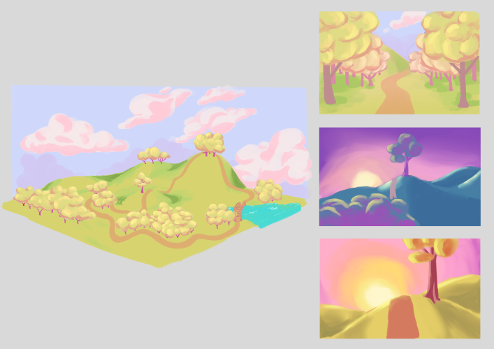 environment concept digital renders for the environment of Happy Easter short film