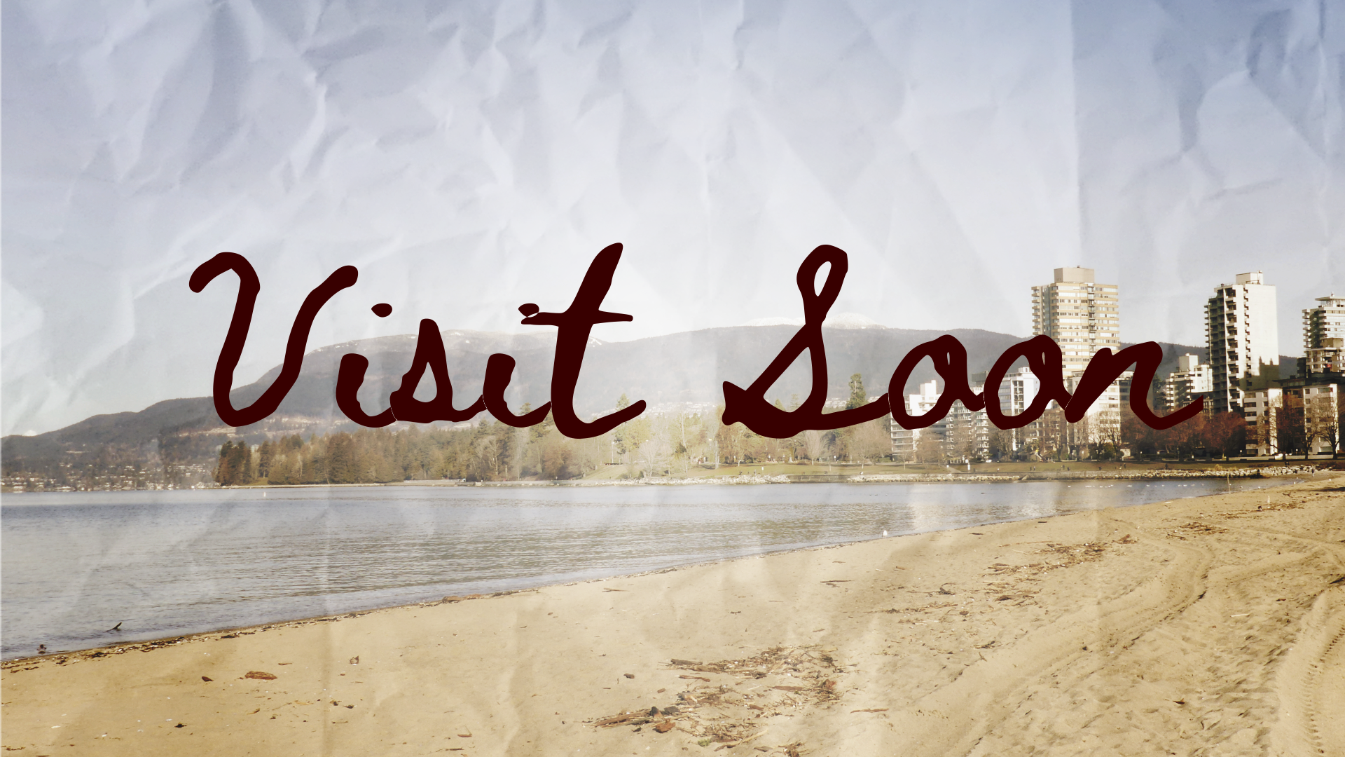 Postcard Home From English Bay Banner