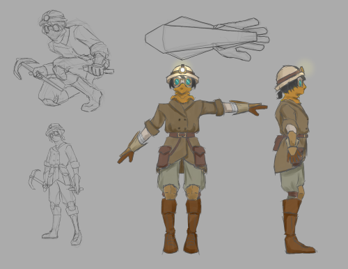 Final Character Design for Miner