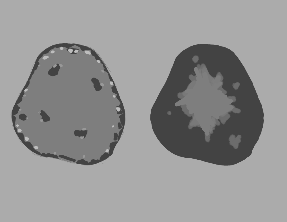 Layout of the level and ceiling from bird's eye view.