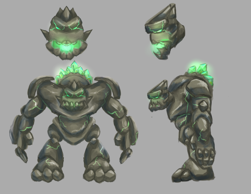 Final Character Design for Rock Titan