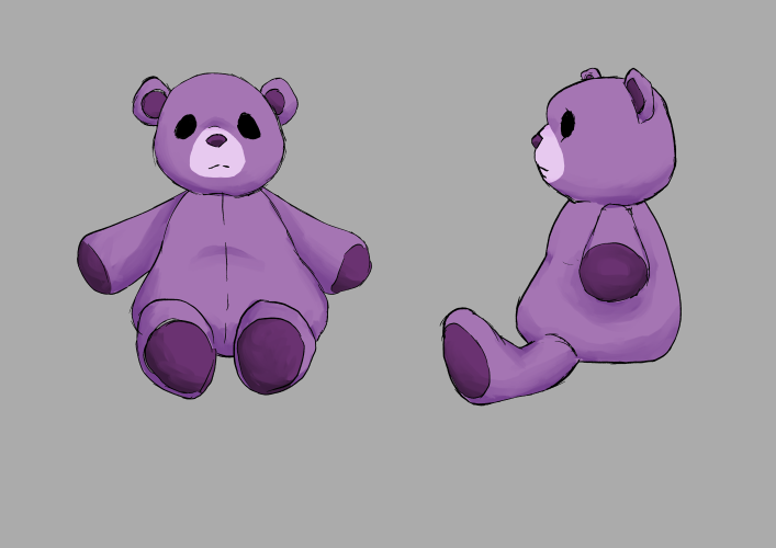 Design sketch of bear.